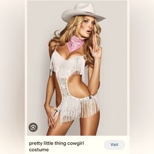 Victoria's Secret Silver Fringe Cowgirl Set
